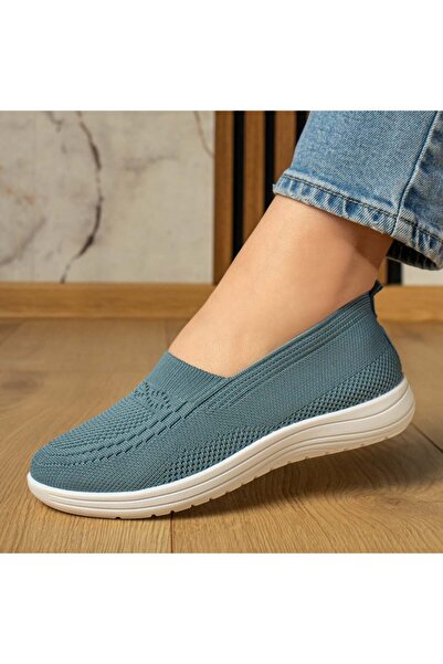Modlet.ro Women's blue low-sole sport espadrilles with perforations MOD13056