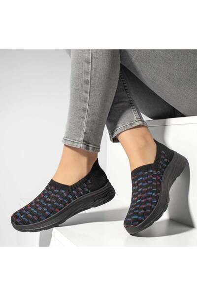 Modlet.ro Women's black chunky sole sporty espadrilles MOD13174