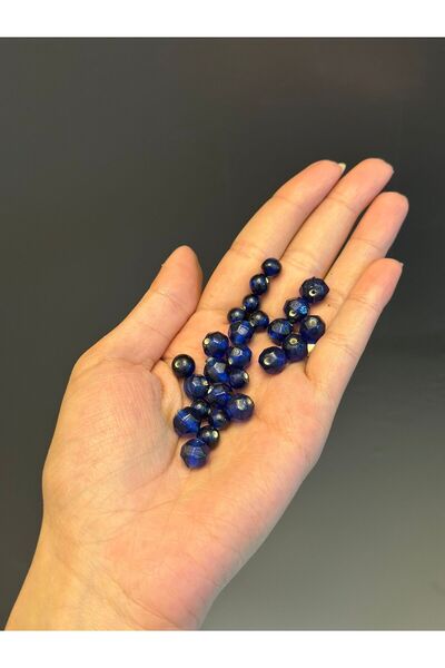 Gönülden Tasarım 25 БРОЯ 2 РАЗЛИЧНИ МЪЖКИ СИНУВИ СТЪКЛЕНИ МЪНИСТА С ОТВОРИ 1 ...