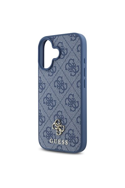 Guess Θήκη για iPhone 16, 4G Small και Classic Logo MagSafe, Λεπτή Προστασία, Μπλε