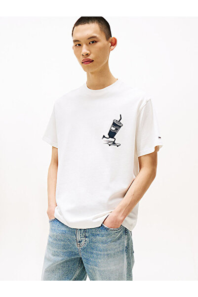 Tommy Hilfiger Men's Tjm Relax Skater Backprint T-Shirt