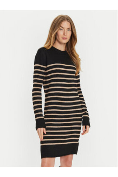 Brave Soul Γυναικείο Πλεκτό Φόρεμα LKD-125HARPER Μαύρο