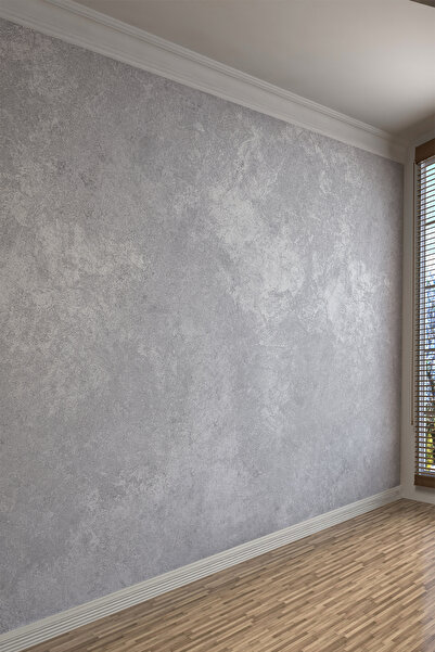 dreamwall Açık Gri Beton Görünümlü Tekstil Duvar Kağıdı