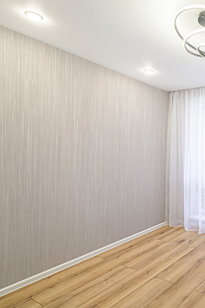 dreamwall Beyaz Çizgili Minimalist Modern Duvar Kağıdı