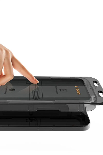 Lopard iPhone 17 Hayalet-Gizli Cam Ekran Koruyucu Premium 7x Güçlendirilmiş Kolay Uygulama Aparatıyla