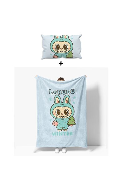 GC GÖKHAN CLUB غطاء وسادة من الصوف بتصميم LABUBU TEMALI