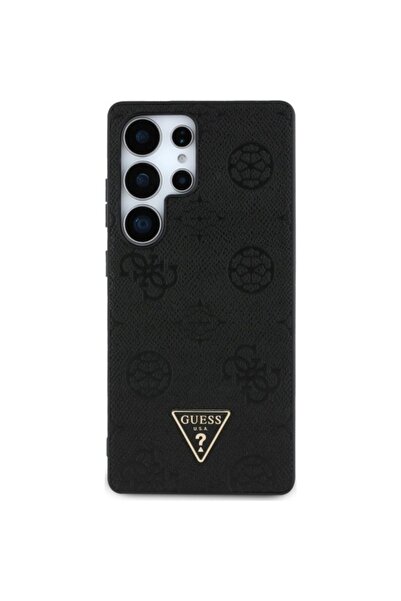 Guess Θήκη για Samsung Galaxy S25 Ultra, Peony Grained Hot Stamp Triangle Logo MagSafe, Καφέ