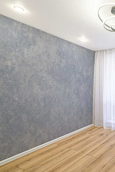 dreamwall Antrasit ve Gri Sıva Görünümlü Doğal Taş Efektli Duvar Kağıdı