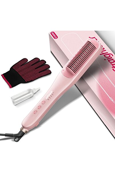 CONOYAR فرشاة فرد الشعر بالبخار، فرشاة فرد الشعر 3 في 1 مع 4 درجات حرارة قابل...