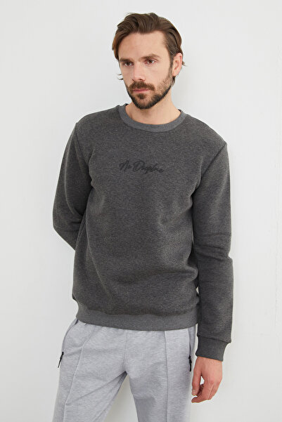 Fulla Moda Φούτερ με τυπωμένο γράμμα με ανάγλυφο 3 νήματα