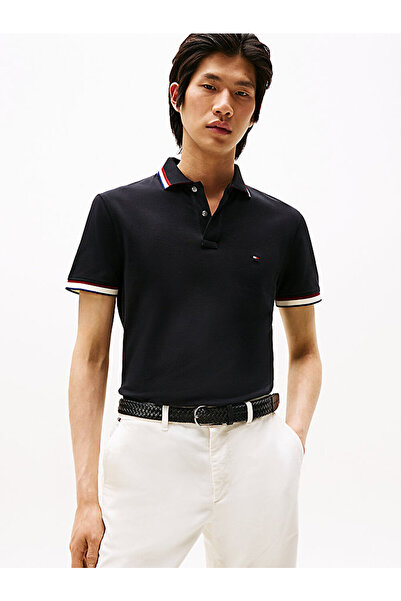 Tommy Hilfiger Men's Cuff Interest Slim Polo T-Shirt