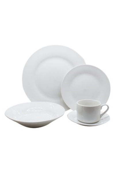 Home Porcelain Dinner Set 20pcs SUN03 White