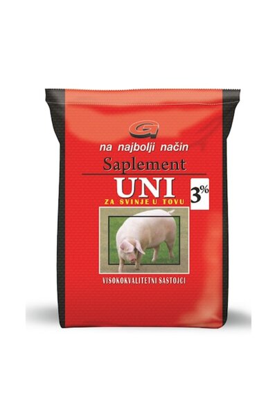 Gebi Premix vitaminico-mineral, Supliment UNI 3% pentru porci – pungă de 3 kg