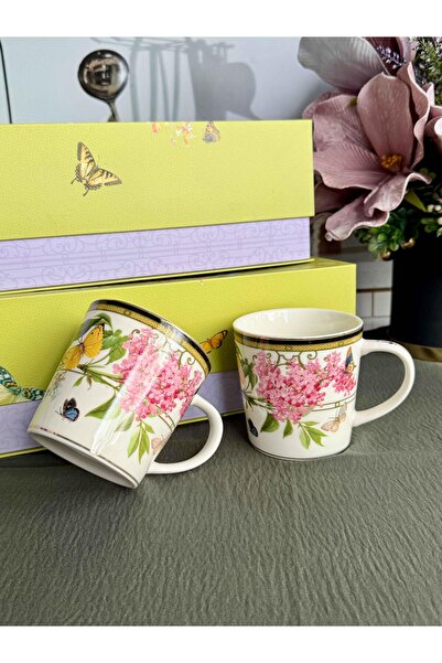 ROSSEV Muse Garden 2-Piece Porcelain Mug