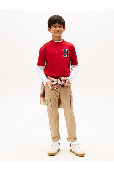 Tommy Hilfiger Boy's Varsity Front Back T-Shirt