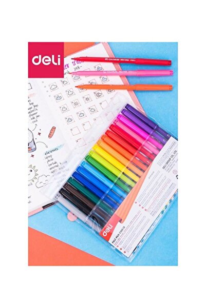 HALAMODO مجموعة أقلام لباد متعددة الألوان، مكونة من 18 قطعة