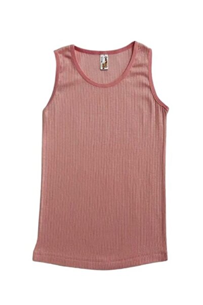 elmas kids Girl's Modal Pink White Water Green Ribbed 3-Piece Undershirt