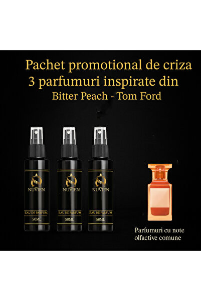 Nuvien Set of 3 Perfumes 50ml – Inspired by Bitter Peach T.F.