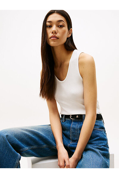 Tommy Hilfiger Women's Contrast Soft V-Neck T-Shirt