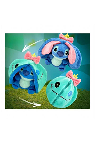Lilo & Stitch Jucărie transformabilă Stitch 2 în 1 – Cu glugă Scrump 20 cm
