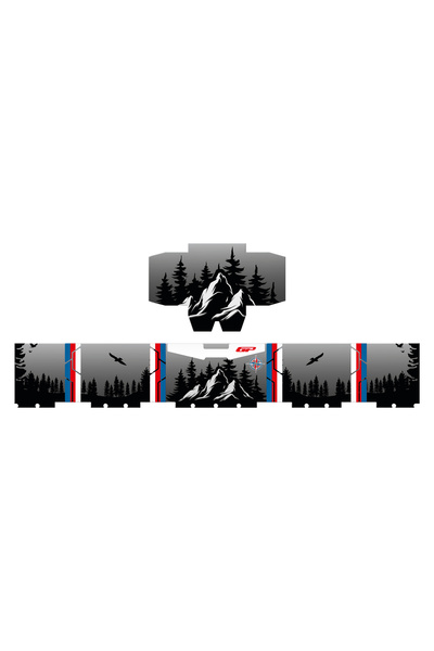 GP KOMPOZİT DSN06 45 lt Alüminyum Motosiklet Çanta Uyumlu Sticker