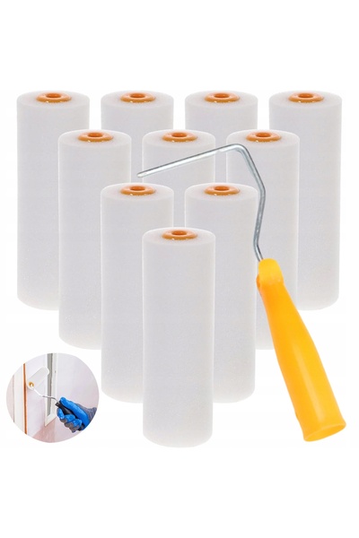 Rosfix Polyurethane Painted Roller Set 10x10cm + Handle | Precise Finish