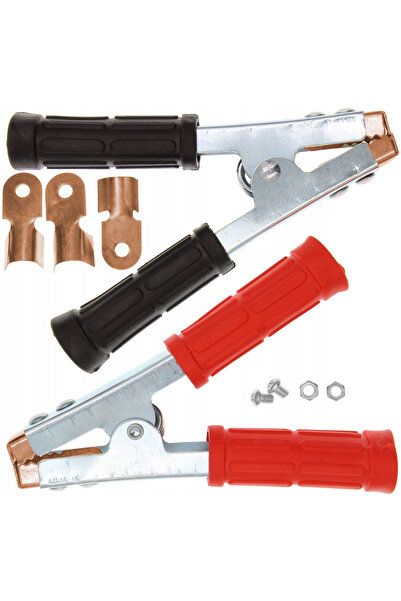 Rosfix Set Clești Crocodil Izolați 600A | 153 mm, 2 Bucăți, Roșu + Negru