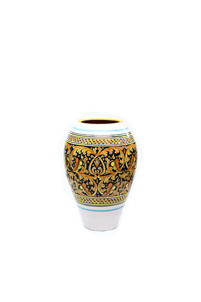 Handmade Craft Group Palermo Küp Seramik Saksı Orta Boy