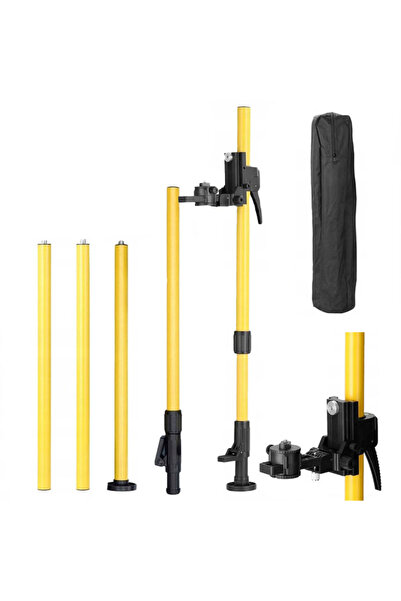 Rosfix Stativ Telescopic 455cm Aluminiu | 1/4" + Husă + Platformă Reglabilă