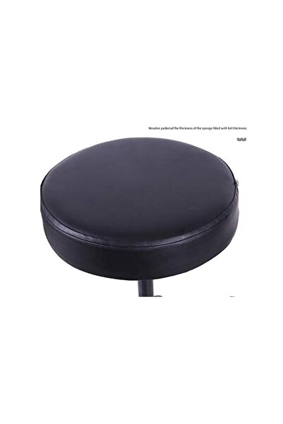 MegArya Folding Drum Stool – Adjustable Seat (Black) Portable, Comfortable, and Durable