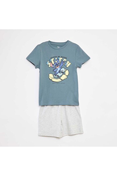 KIABI Stitch T-shirt and shorts pyjama set - 2-piece set BLUE