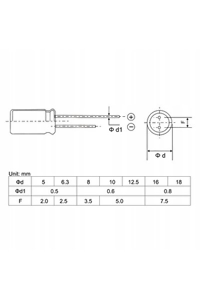 Rosfix Electrolytic Capacitor Low ESR 1000uF 25V | Set of 10 | 10x20mm