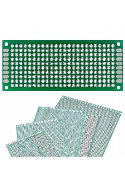 Rosfix Universal Prototype Board 30x70 mm | THT Double Sided, 2.54 mm Pitch