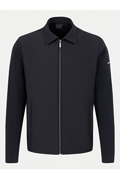 BUGATTI Ανδρικό τζάκετ μετάβασης 65555B-7600 Μπλε σκούρο