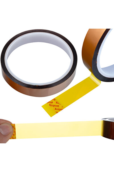 Rosfix Bandă Kapton 15mm x 30m | Rezistentă 240°C | Adeziv Siliconic