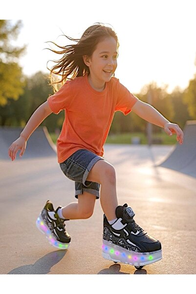 RGV Skate Lighted Sports Shoes 4 Wheel Skating