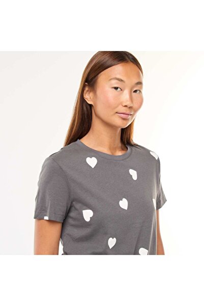 KIABI T-shirt + trousers pyjama set - 2 pieces GREY