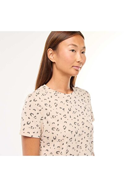 KIABI T-shirt + Pants Pajama Set - 2 pieces BROWN