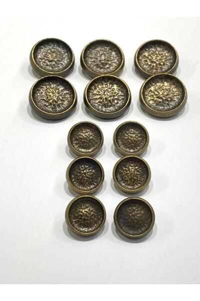 karantuhafiye Σετ κουμπιών ιταλικής καμπαρντίνας / Vintage μοντέλο / Οξείδιο