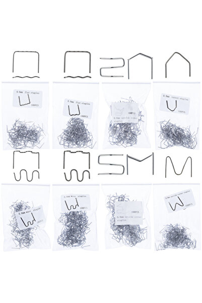 Rosfix Set Capse Plastic 800 Buc | 8 Tipuri | Oțel Carbon 0.6–0.8mm