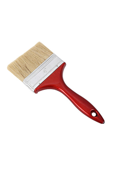 Lawazim Paint Brush - 4 Inch Flat Trim Brush with Ergonomic Handle for DIY & Professional Use