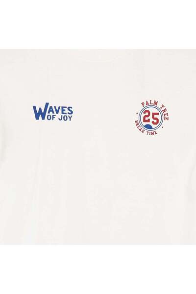 KIABI 2-piece pyjama set - Striped shorts + T-shirt WHITE