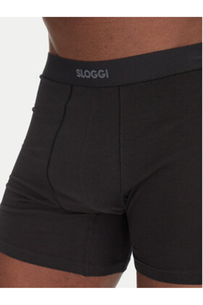 SLOGGI Set bărbătesc de 2 perechi de boxeri 10222372 Negru