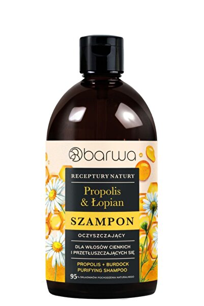 Barwa Cosmetics Sampon purifiant cu propolis si brusture, Barwa Cosmetics, 380 ml