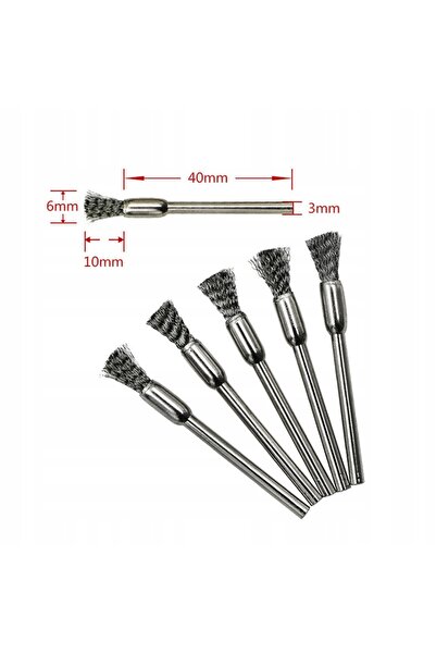 Rosfix Wire Brush Set for Drill 15 Pieces | Rust and Paint Cleaning