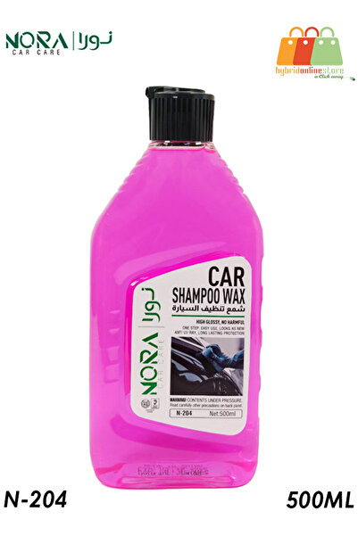 Nora شامبو وشمع السيارة رقم 204 (500 مل) - لمعان عالي، سهل الاستخدام، وحماية ...