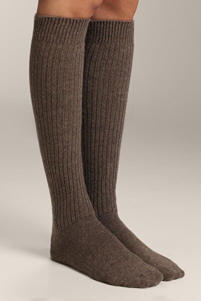 Oysho %21 kaşmir %14 yün uzun çorap