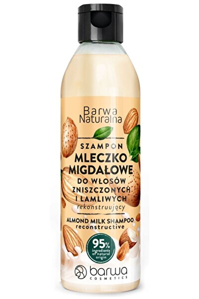 Barwa Cosmetics Sampon reconstructiv pentru parf deteriorat cu lapte de migdale, Barwa Cosmetics, 300 ml
