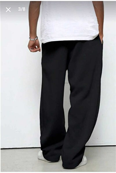 Genel Markalar EŞOFMAN ALTI 2(ADET) Siyah Gri Battal Büyük Beden Spor Giyim Kaliteli Bol Kesim Esnek Rahat Kumaş