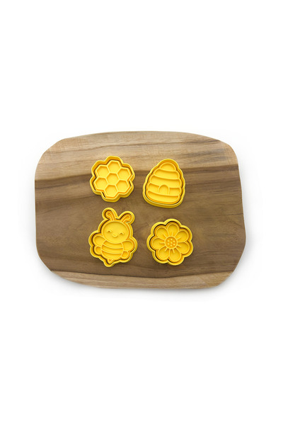 ÇınarETicaret Bee Model Cookie Cutter Set of 4